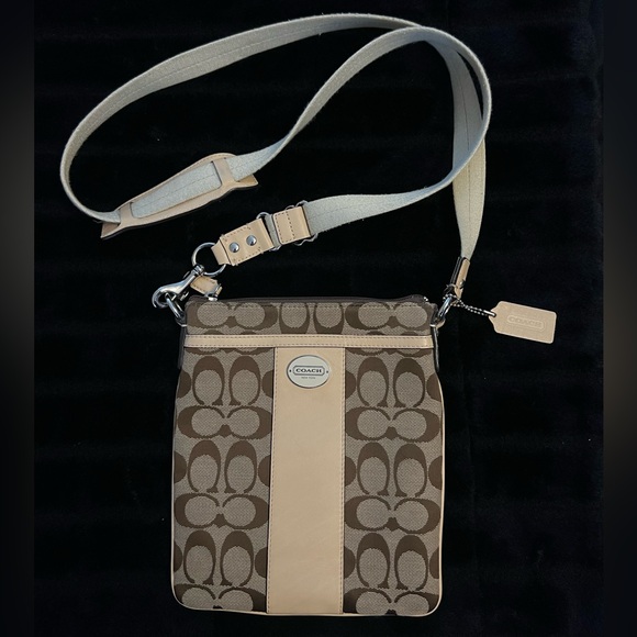 COACH LEGACY SIGNATURE SWINGPACK CROSSBODY PURSE - Picture 1 of 6
